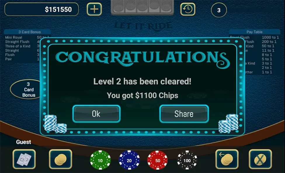 Let It Ride Poker [МОД Unlocked] Screenshot 4