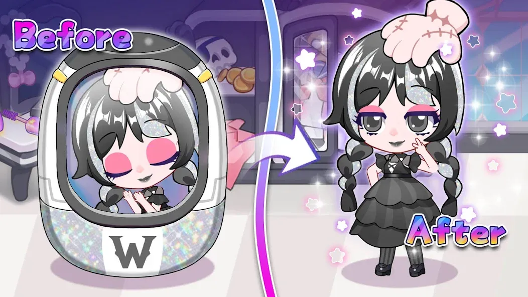 Chibi Doll: My School (Чиби Долл) [МОД Много денег] Screenshot 1