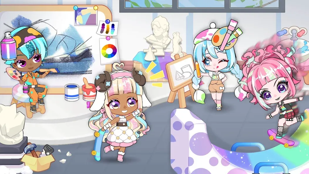 Chibi Doll: My School (Чиби Долл) [МОД Много денег] Screenshot 5