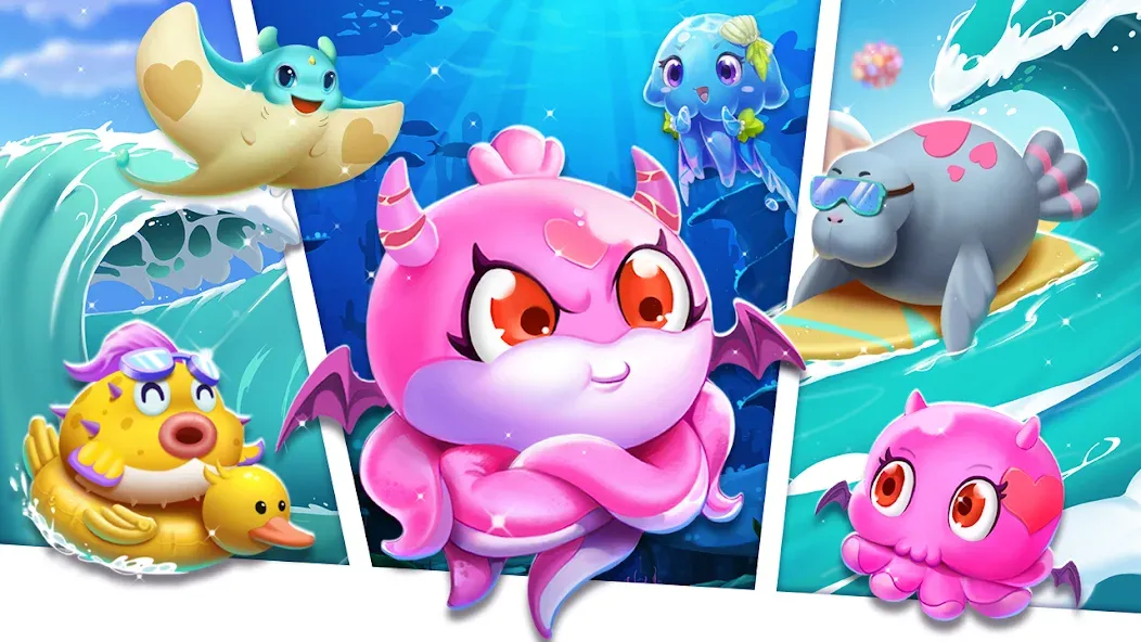 Merge Seatopia:Merge 3 Puzzles [МОД Меню] Screenshot 2