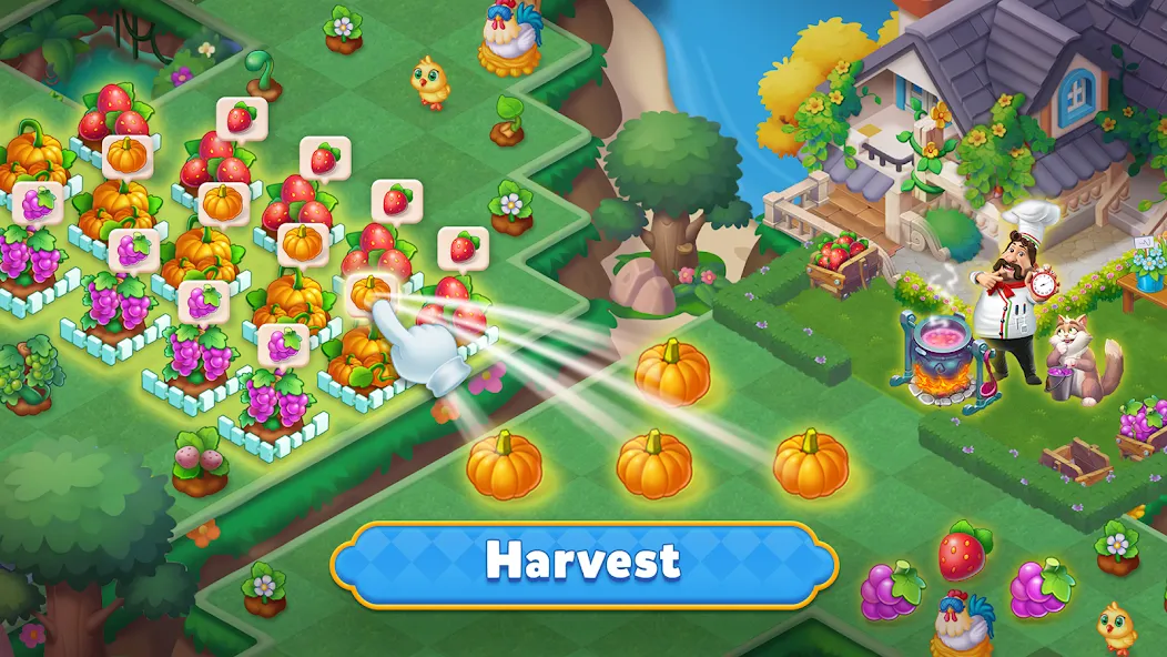 Merge HomeTown: Merge Games [МОД Все открыто] Screenshot 5