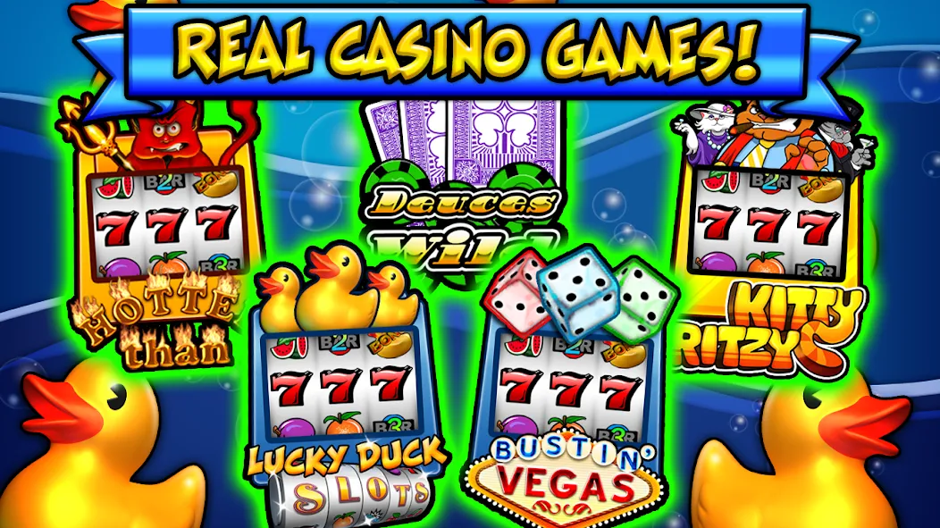 Lucky Duck Slots (Лаки Дак Слотс) [МОД Много денег] Screenshot 1