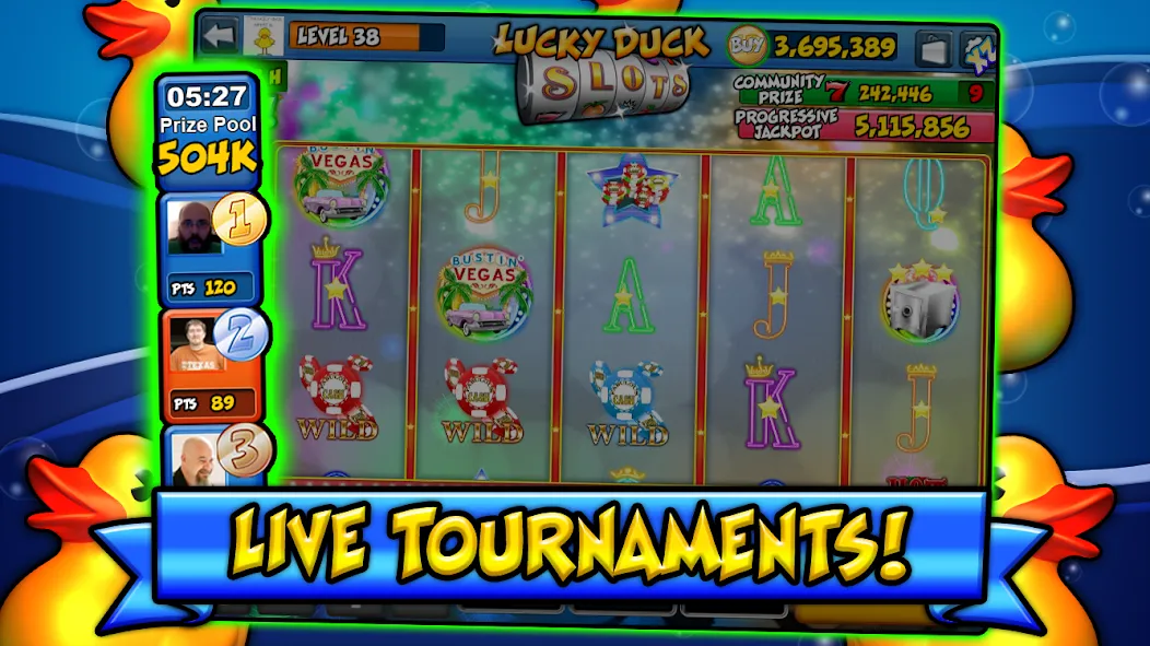 Lucky Duck Slots (Лаки Дак Слотс) [МОД Много денег] Screenshot 3