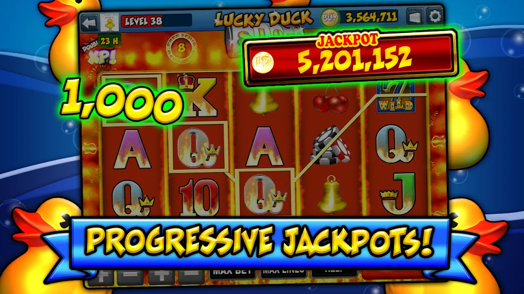 Lucky Duck Slots (Лаки Дак Слотс) [МОД Много денег] Screenshot 4