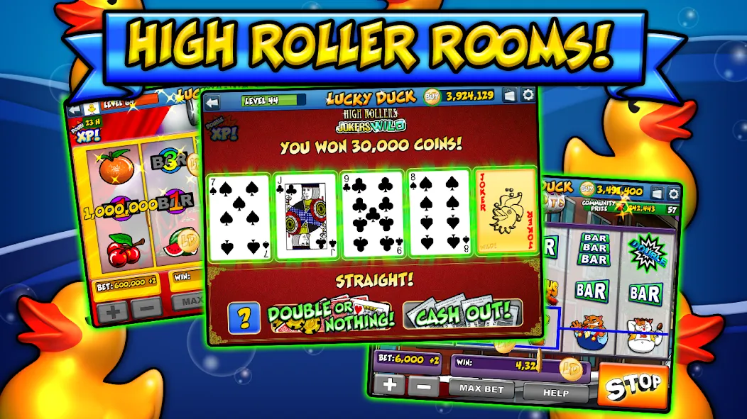 Lucky Duck Slots (Лаки Дак Слотс) [МОД Много денег] Screenshot 5