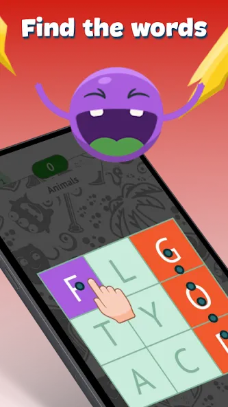 Fill The Words: Themes search [МОД Много монет] Screenshot 1