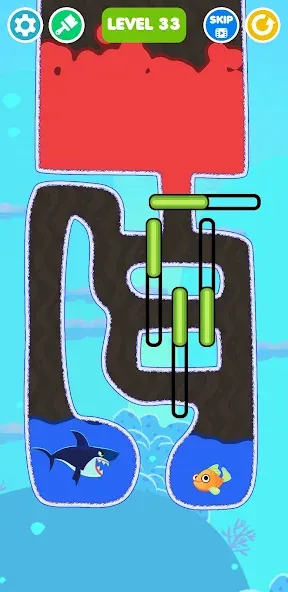 Save The Fish! [МОД Много монет] Screenshot 1