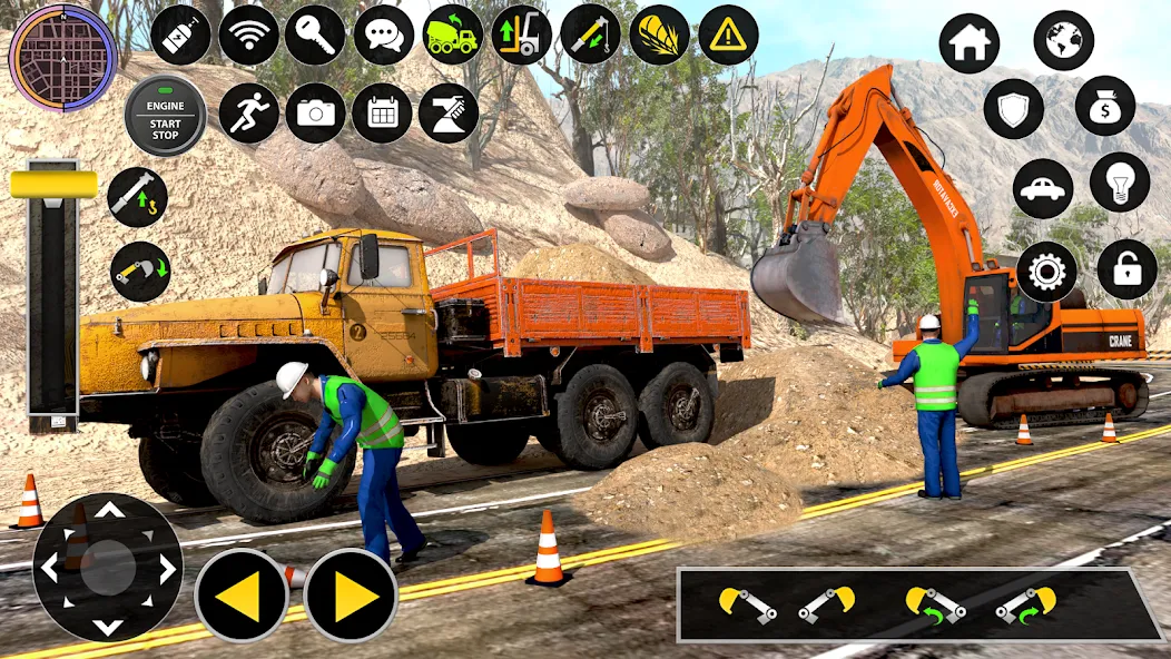 Construction Excavator Game 3D [МОД Много монет] Screenshot 2