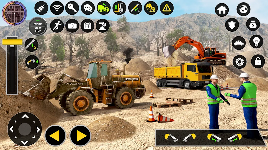 Construction Excavator Game 3D [МОД Много монет] Screenshot 5