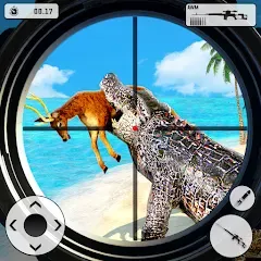 Скачать взломанную Crocodile Hunting Animal Games (Крокодил Охота Игры с животными)  [МОД Много монет]