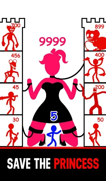 Stick Hero: Mighty Tower Wars (Стик Хиро) [МОД Все открыто] Screenshot 3