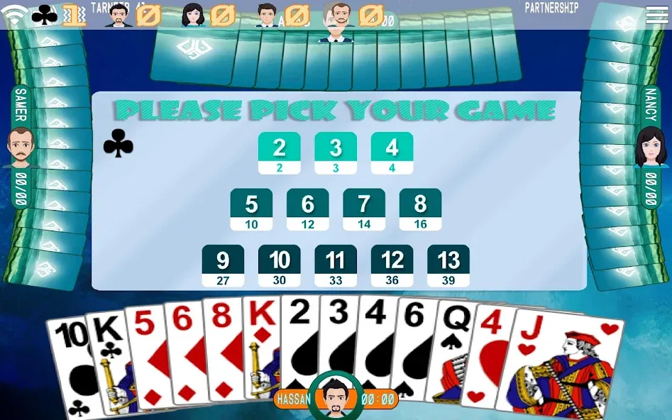 Golden Card Games Tarneeb Trix (Голден Кард Геймс Тарниб Трикс) [МОД Меню] Screenshot 4