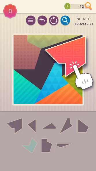 Polygrams - Tangram Puzzles (Полиграммы) [МОД Mega Pack] Screenshot 1