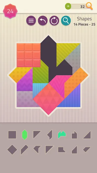 Polygrams - Tangram Puzzles (Полиграммы) [МОД Mega Pack] Screenshot 4