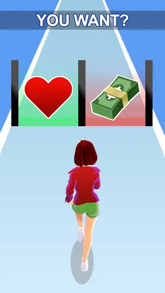 Girl Run 3D - Fun Running Game (девушка бежит) [МОД Unlocked] Screenshot 1