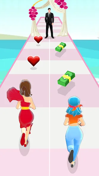Girl Run 3D - Fun Running Game (девушка бежит) [МОД Unlocked] Screenshot 2