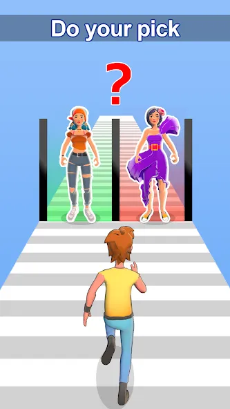 Girl Run 3D - Fun Running Game (девушка бежит) [МОД Unlocked] Screenshot 3