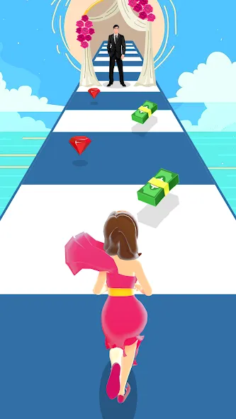 Girl Run 3D - Fun Running Game (девушка бежит) [МОД Unlocked] Screenshot 4