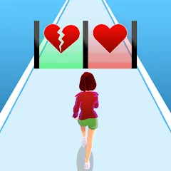 Скачать взломанную Girl Run 3D - Fun Running Game (девушка бежит)  [МОД Unlocked]
