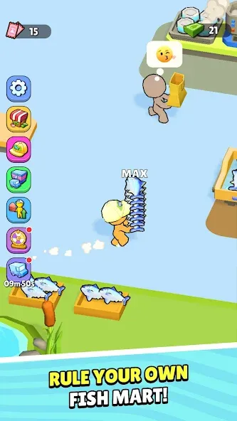 My Fish Mart: Idle Tycoon Game (Мой рыбный магазин) [МОД Все открыто] Screenshot 1