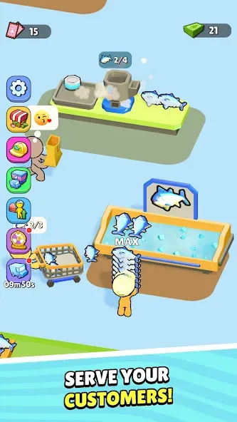 My Fish Mart: Idle Tycoon Game (Мой рыбный магазин) [МОД Все открыто] Screenshot 2