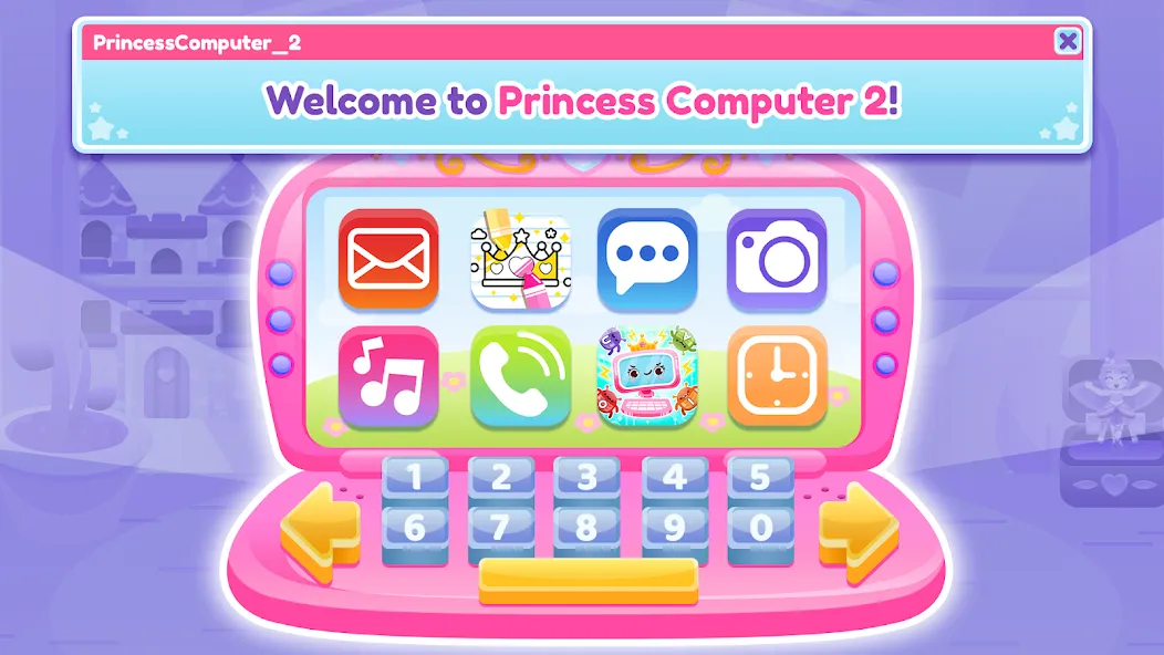 Princess Computer 2 Girl Games [МОД Много денег] Screenshot 1
