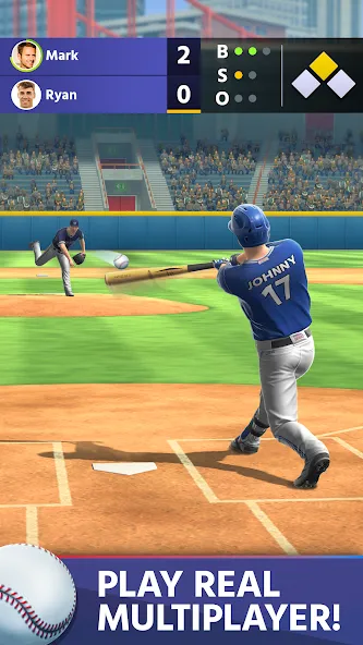 Baseball: Home Run Sports Game (Бейсбол) [МОД Много монет] Screenshot 1