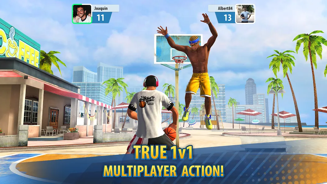 Basketball Stars: Multiplayer (Баскетбол Старс) [МОД Menu] Screenshot 2