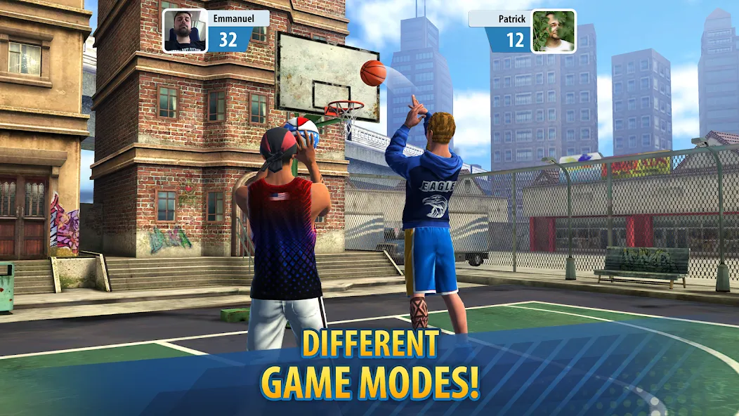 Basketball Stars: Multiplayer (Баскетбол Старс) [МОД Menu] Screenshot 5