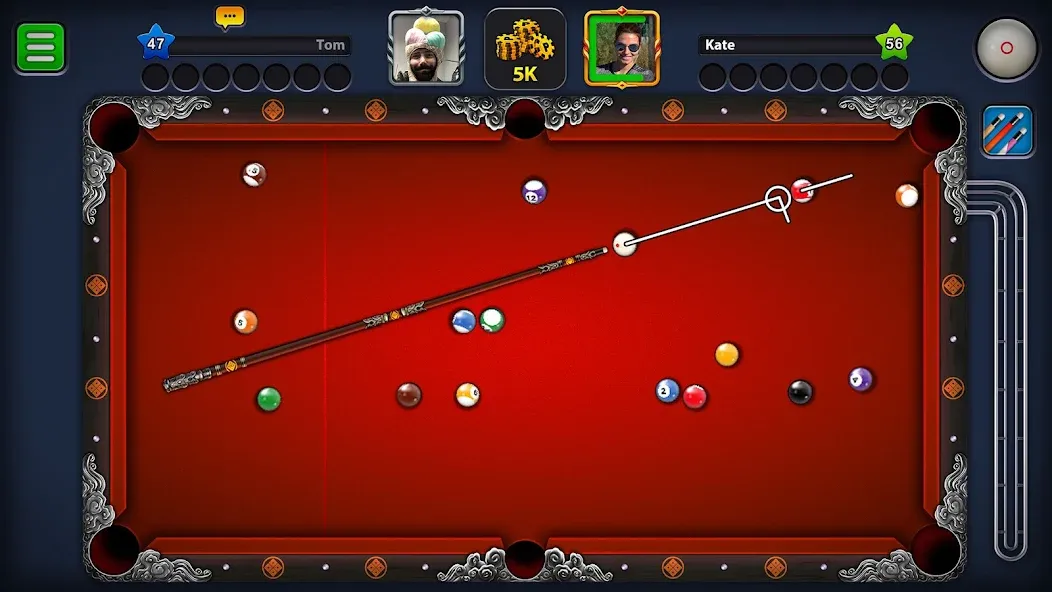 8 Ball Pool (Шаровый Бильярд) [МОД Бесконечные монеты] Screenshot 2