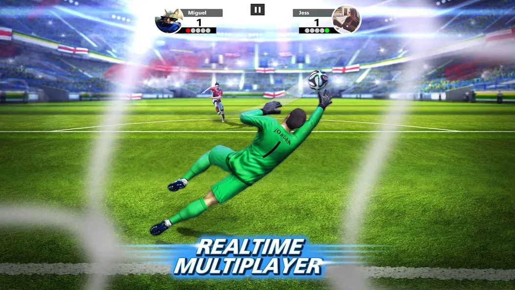 Football Strike: Online Soccer (Футбольный забастовка) [МОД Unlimited Money] Screenshot 2