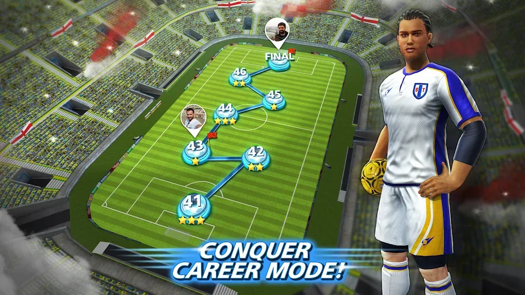 Football Strike: Online Soccer (Футбольный забастовка) [МОД Unlimited Money] Screenshot 5