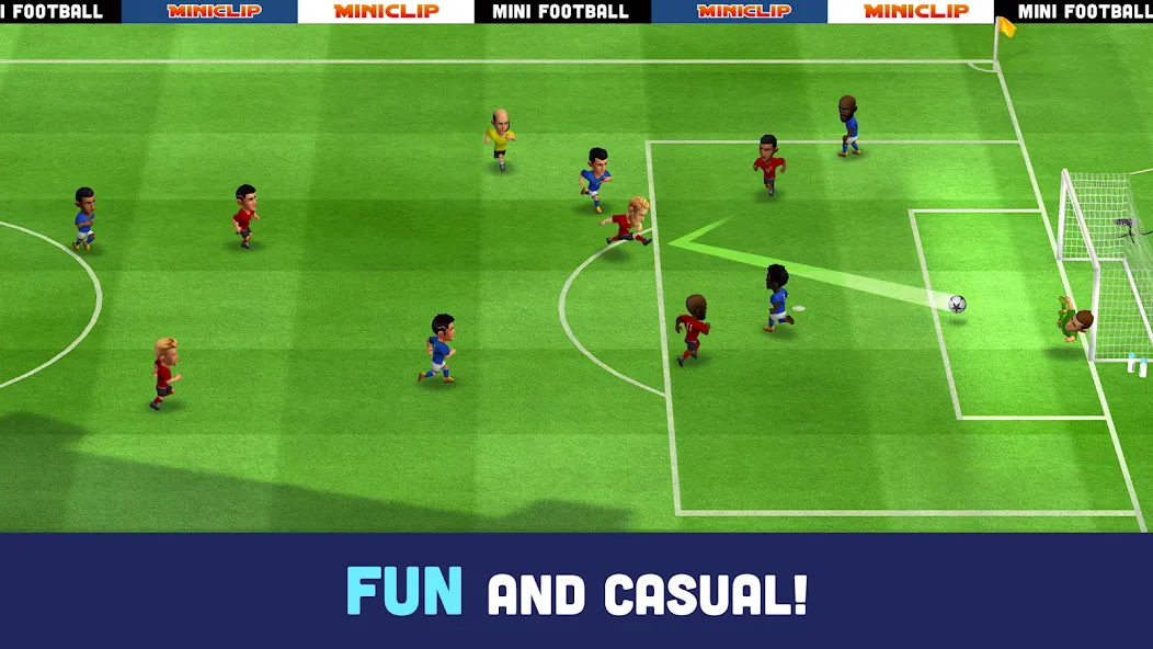 Mini Football - Mobile Soccer (Мини Футбол) [МОД Бесконечные деньги] Screenshot 2