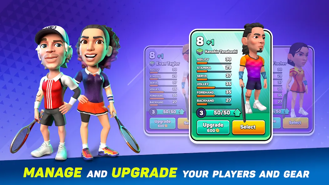 Mini Tennis: Perfect Smash (Мини Теннис) [МОД Mega Pack] Screenshot 3