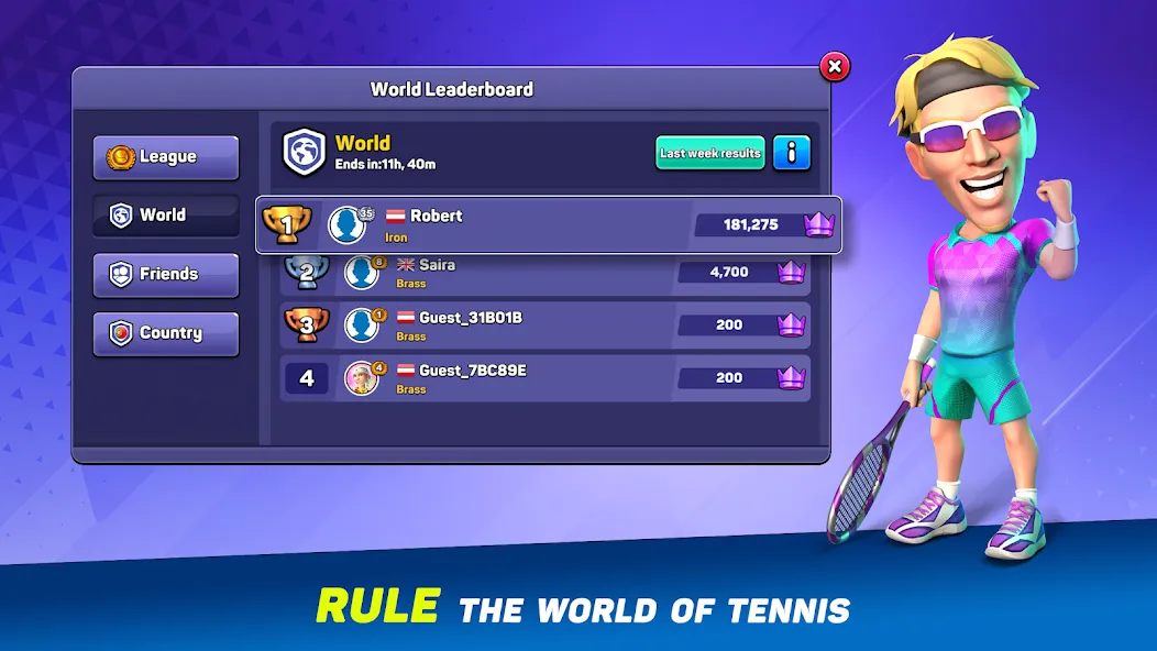 Mini Tennis: Perfect Smash (Мини Теннис) [МОД Mega Pack] Screenshot 4