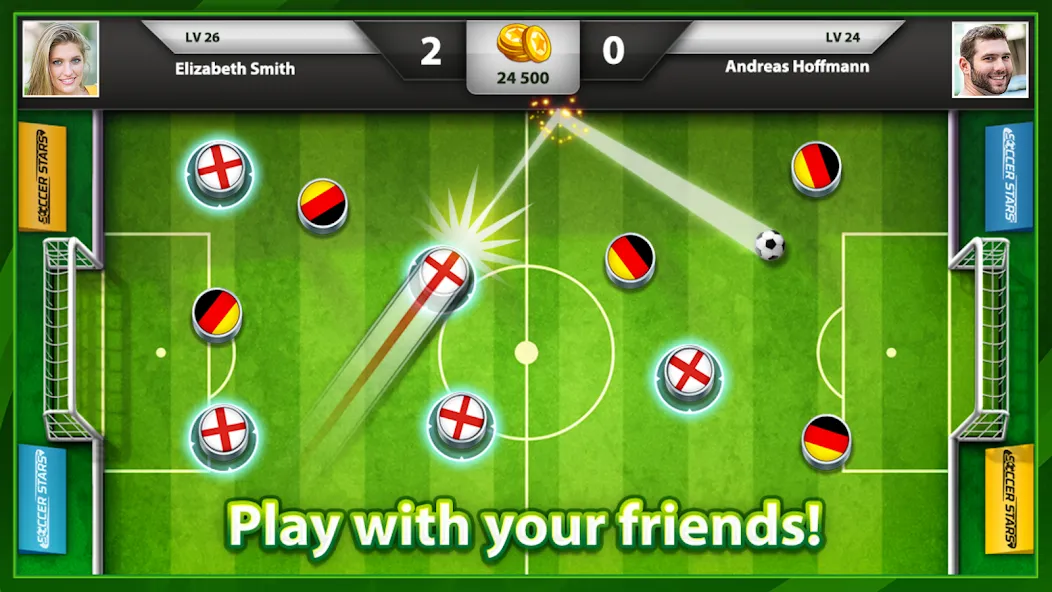Soccer Stars: Football Games (ок Старс) [МОД Бесконечные монеты] Screenshot 1