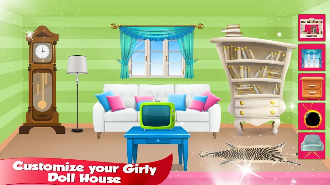 Girl Doll House Design & Clean [МОД Меню] Screenshot 5