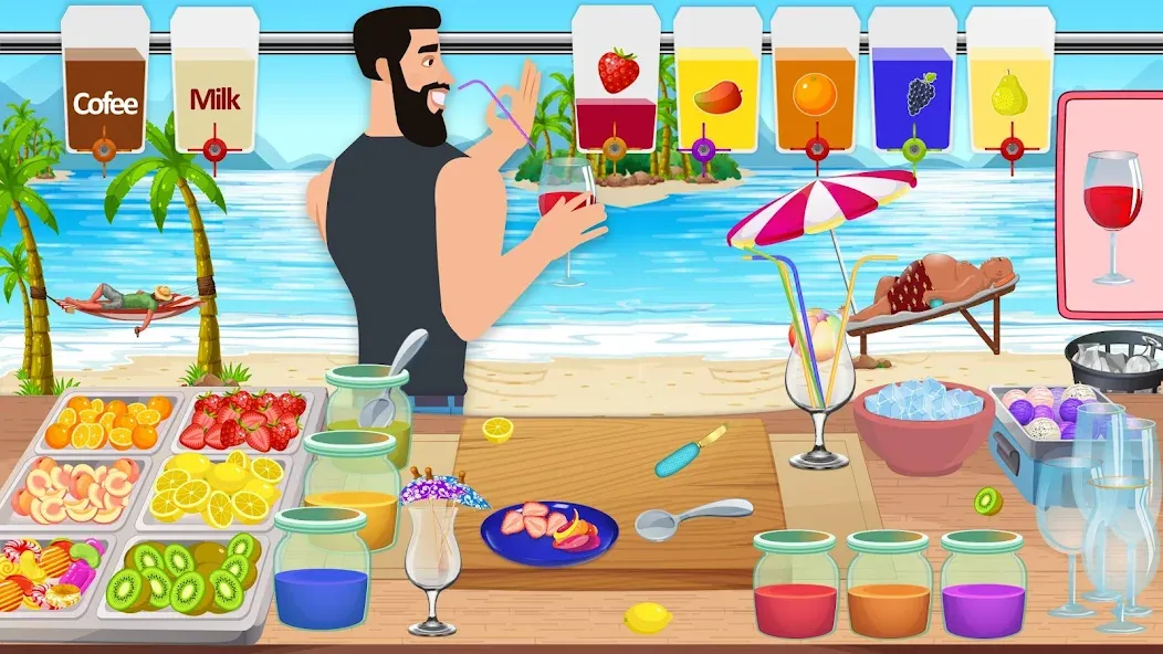 Boba cocktail:DIY recipe games [МОД Бесконечные деньги] Screenshot 1