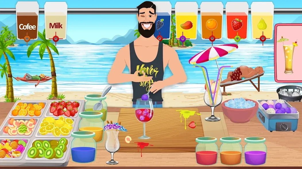 Boba cocktail:DIY recipe games [МОД Бесконечные деньги] Screenshot 2