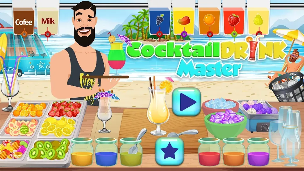 Boba cocktail:DIY recipe games [МОД Бесконечные деньги] Screenshot 3
