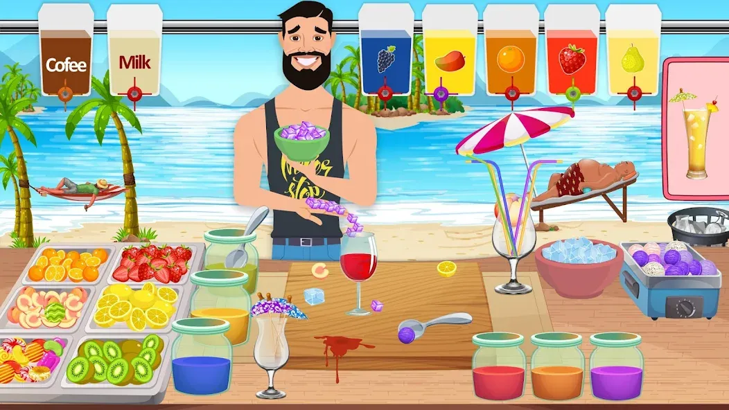 Boba cocktail:DIY recipe games [МОД Бесконечные деньги] Screenshot 5