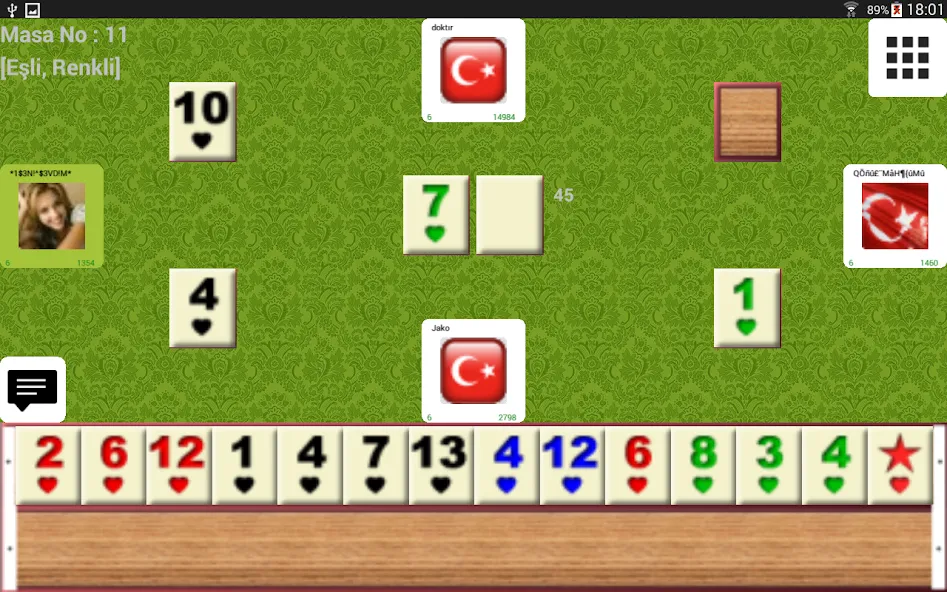 miniOKEY Online Okey Oyunu (миниОКЕЙ Онлайн Океи Ойуну) [МОД Меню] Screenshot 4