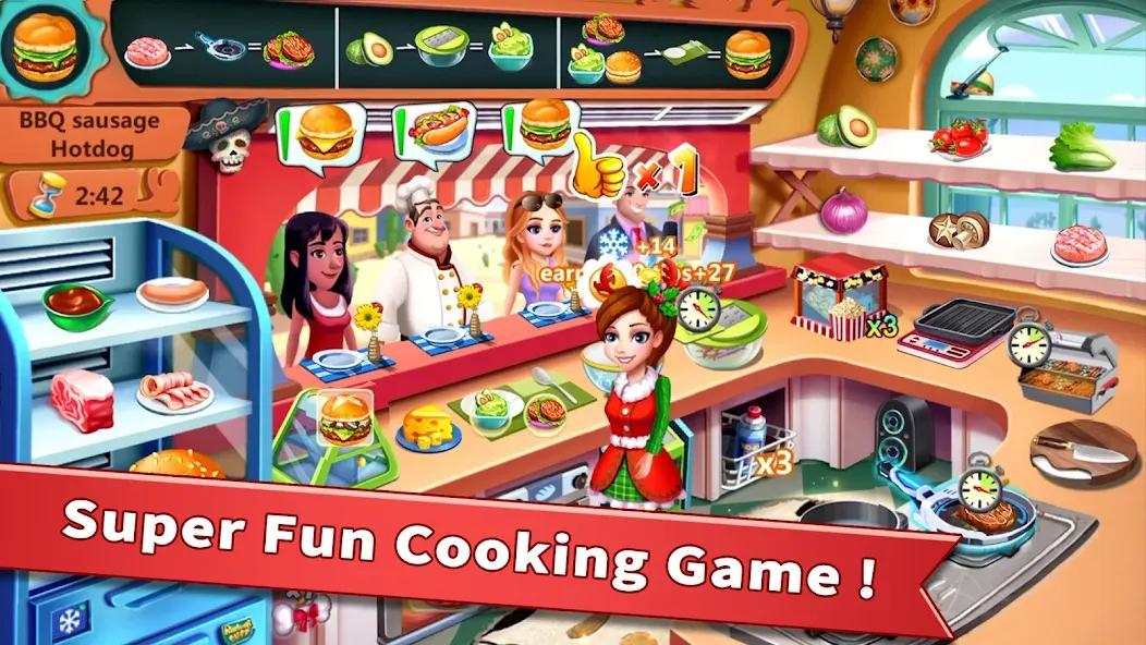 Rising Super Chef - Cook Fast (Райзинг Супер Шеф) [МОД Menu] Screenshot 1
