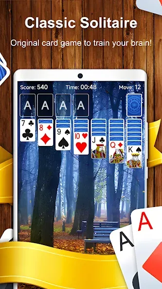 Solitaire Card Game (Солитер карточная игра) [МОД Unlocked] Screenshot 2