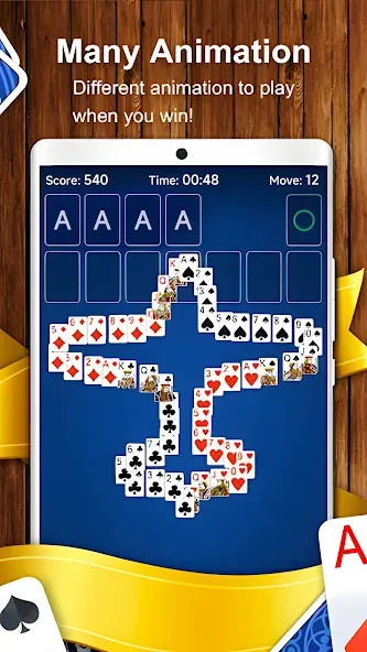 Solitaire Card Game (Солитер карточная игра) [МОД Unlocked] Screenshot 5