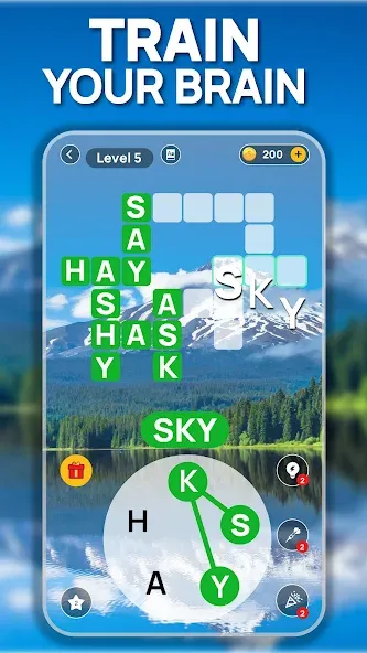 Word Scenery: Crossword (Ворд Трип) [МОД Бесконечные монеты] Screenshot 1