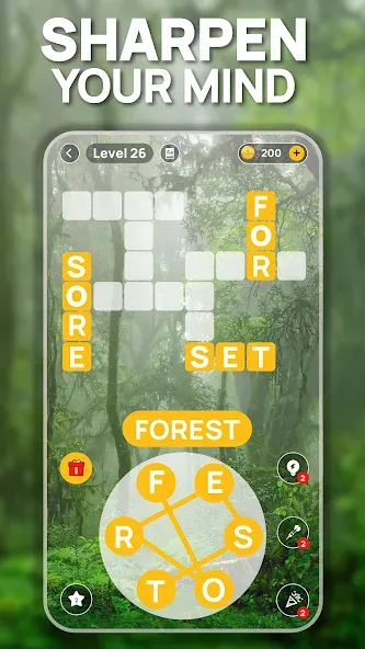 Word Scenery: Crossword (Ворд Трип) [МОД Бесконечные монеты] Screenshot 2