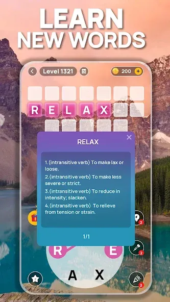 Word Scenery: Crossword (Ворд Трип) [МОД Бесконечные монеты] Screenshot 3