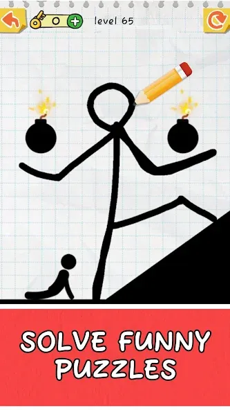 Draw 2 Save: Stickman Puzzle (Дроу 2 Сэйв) [МОД Бесконечные монеты] Screenshot 4