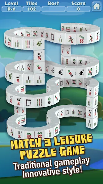3D Mahjong Triple Tile Match (Маджонг Трипл Плит Матч) [МОД Много монет] Screenshot 1